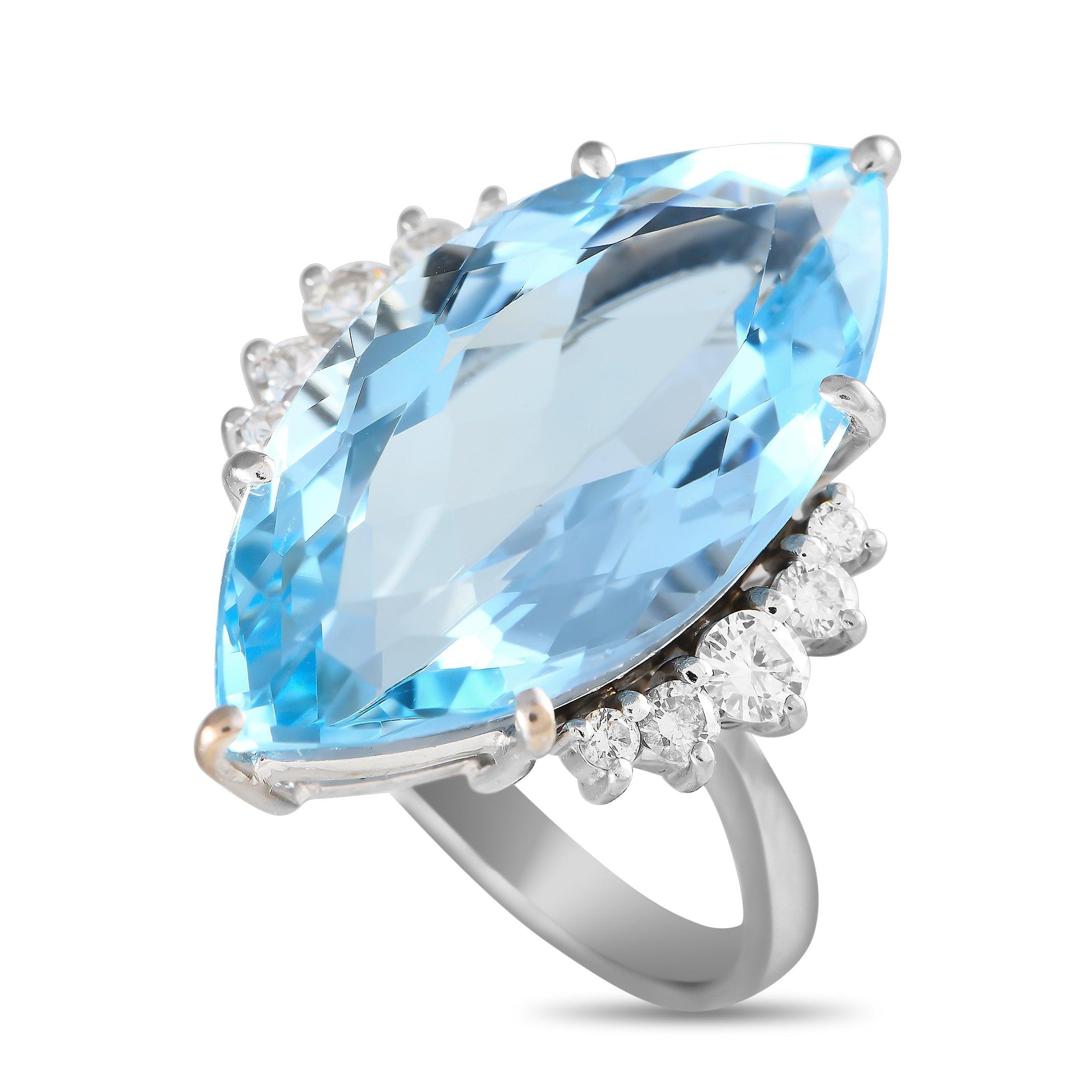 H stern aquamarine ring clearance