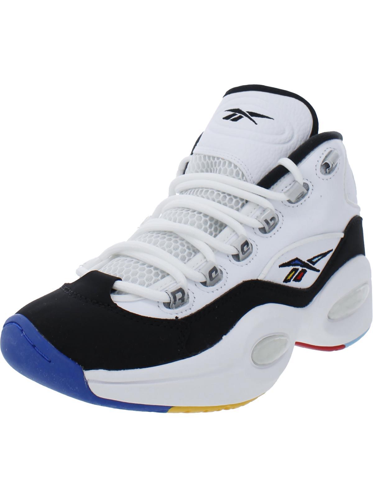 Reebok Question Mid Sport Logo Basketball Shoes in Blue for Men Lyst