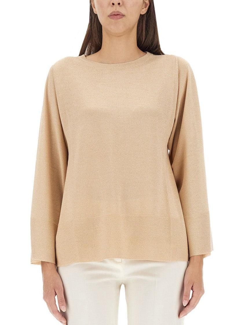 Tシャツ・カットソー FABIANA FILIPPI Cotton and lurex boat-neck sweater Fabiana Filippi Boat Neck Tops for Women | Lyst