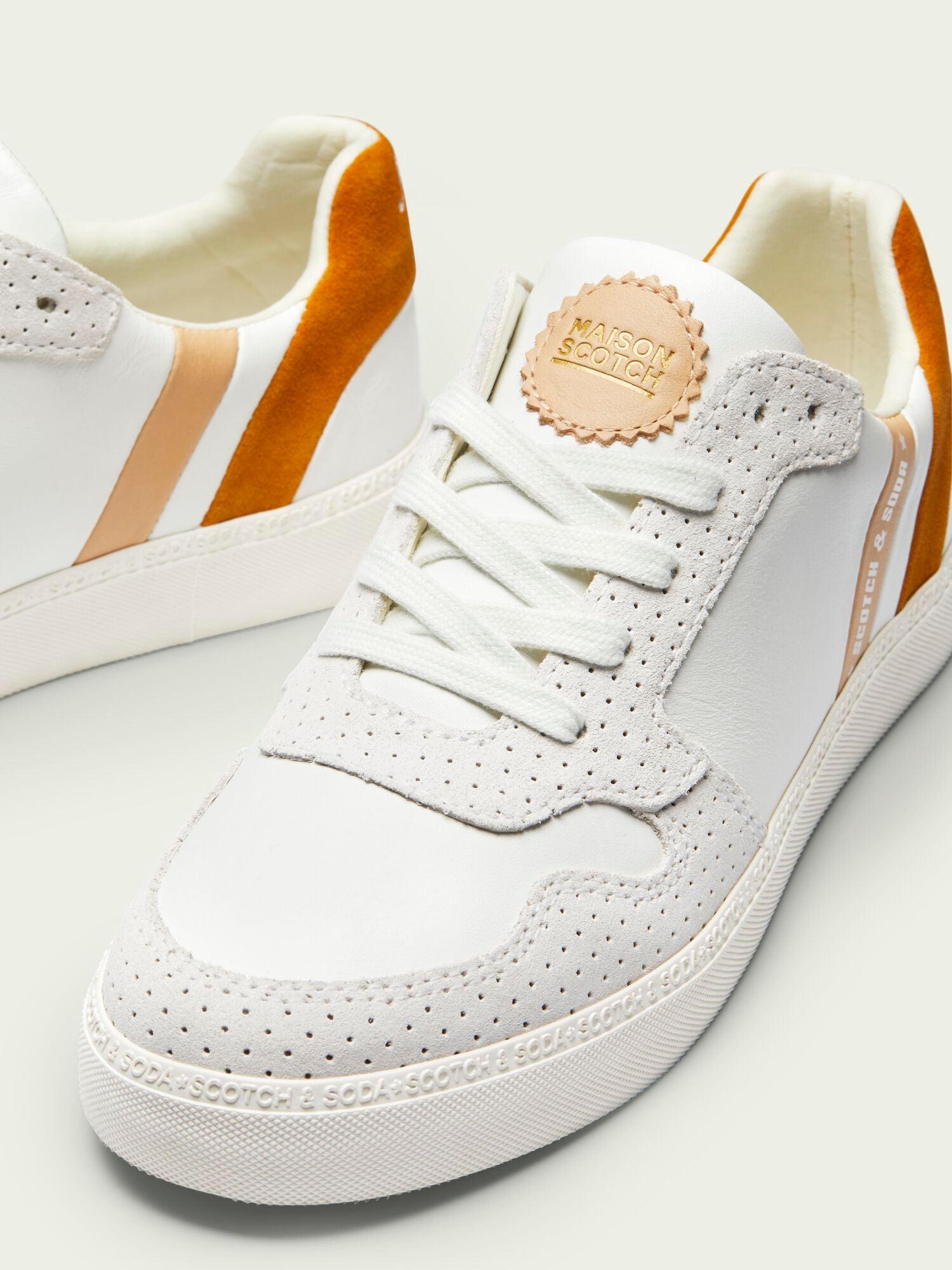 Scotch & Soda Laurite - Leather Sneakers | Lyst