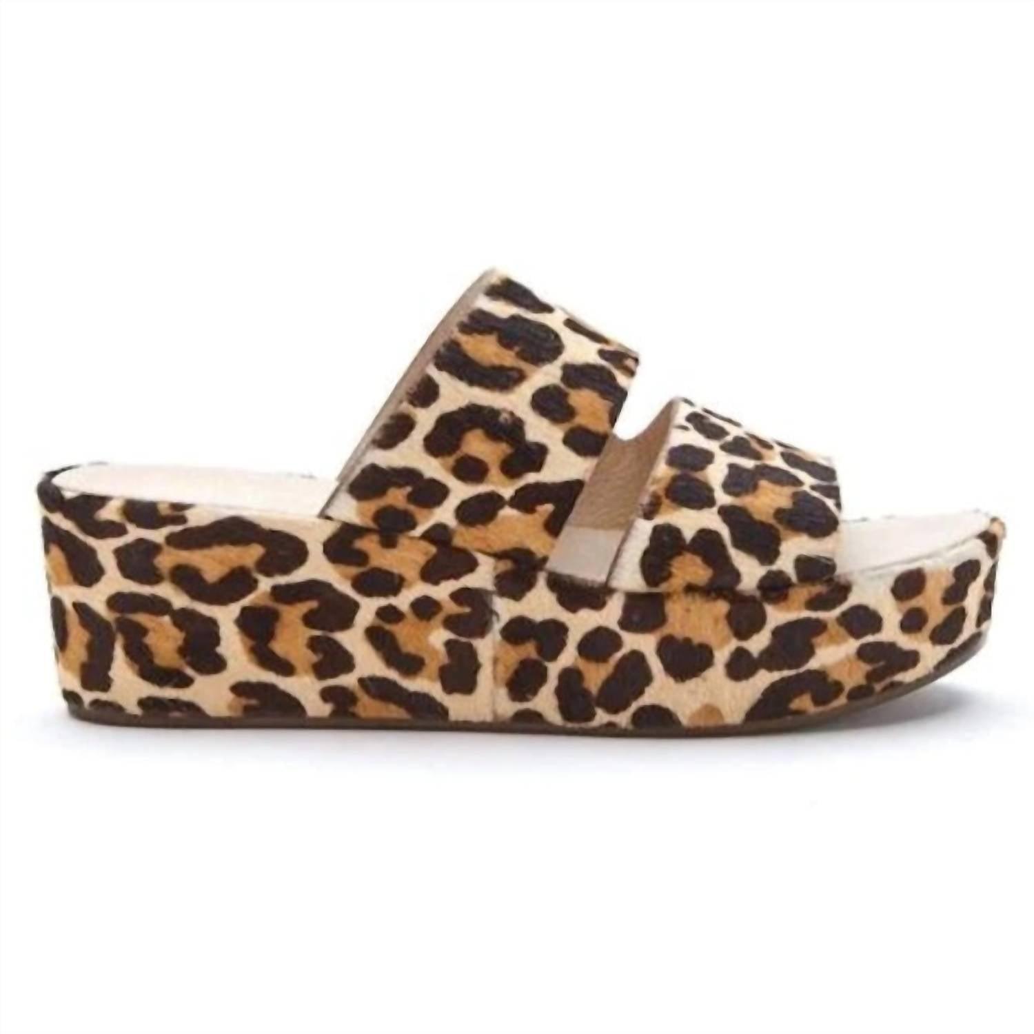Matisse Struttin Platform Wedge In Leopard in Brown Lyst
