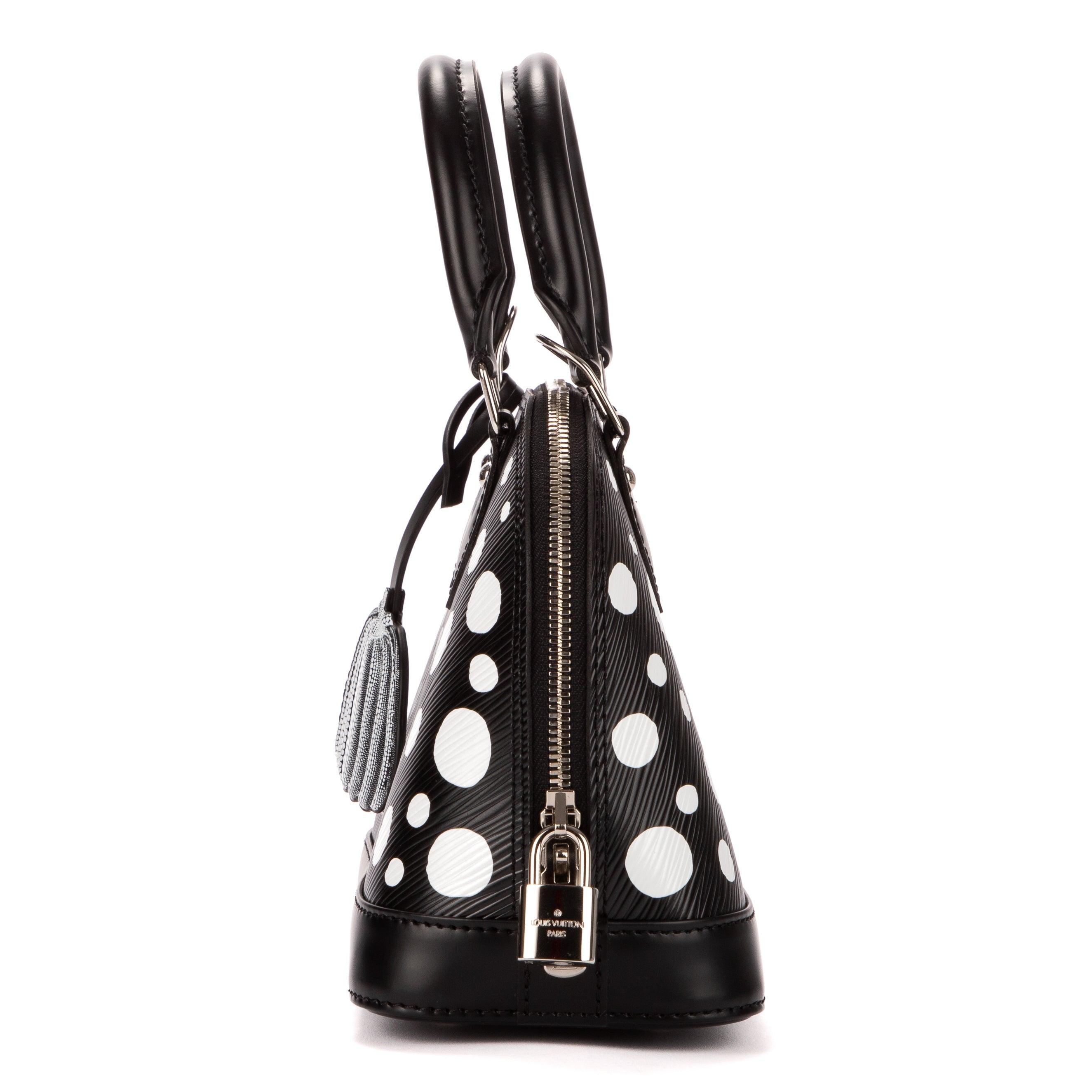 Louis Vuitton Yayoi Kusama Alma BB bag black Infinity dots Epi Leather  M21699