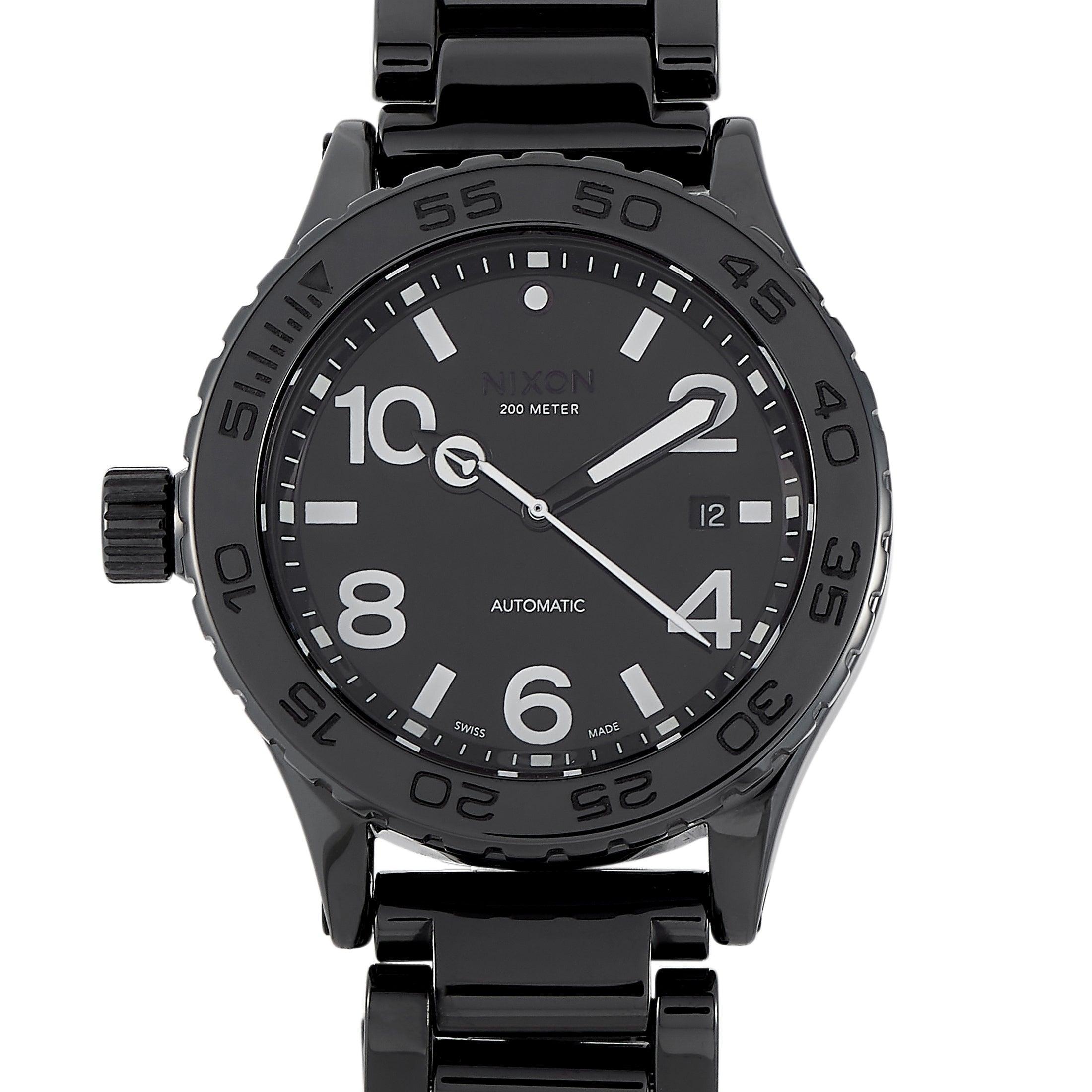 Nixon Ceramic Automatic 42 Mm All Black Ceramic Watch A148 001 for Men |  Lyst
