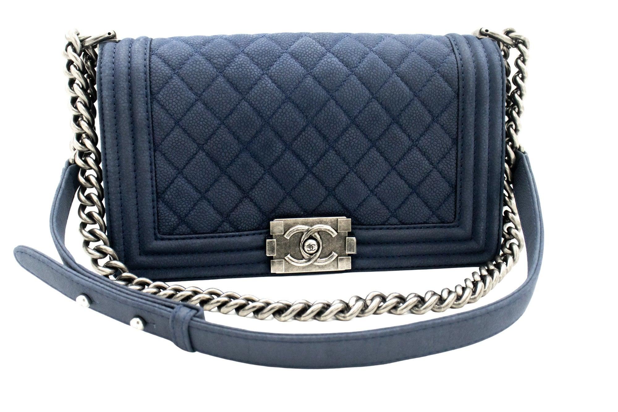 Chanel Pre-owned Large Boy Shoulder Bag - Blue