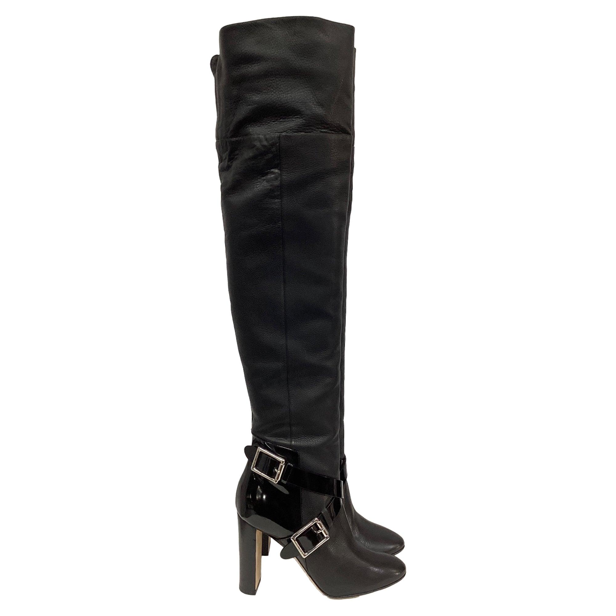 JIMMY CHOO 関税込み Loren 45 suede over-the-knee boots Loren 45 suede over-the-knee boots in brown - Jimmy Choo