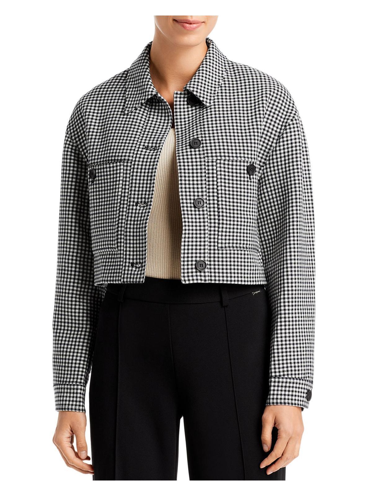 T Tahari Plaid Pointed Collar Suit Jacket in Gray Lyst