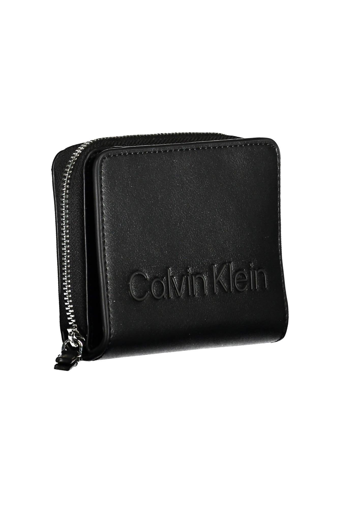 Calvin Klein Polyurethane Wallet in Black | Lyst