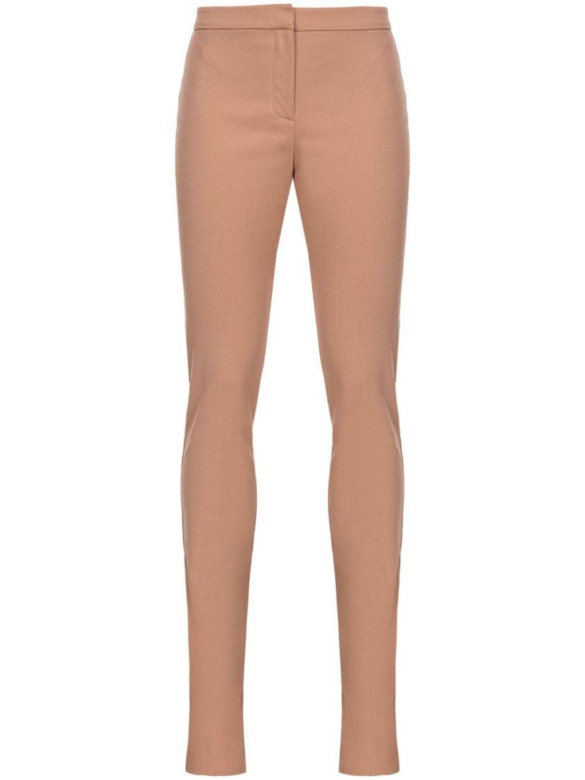 パンツ PINKO Woman Pants Brown 102890A1JI C95 Pinko P Pants In Gabardine And Satin With Zip Brown Tec Pinko