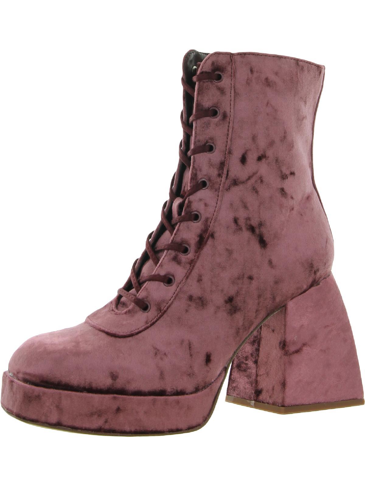 Circus by Sam Edelman Kia Block Heel Platform Midcalf Boots in Purple