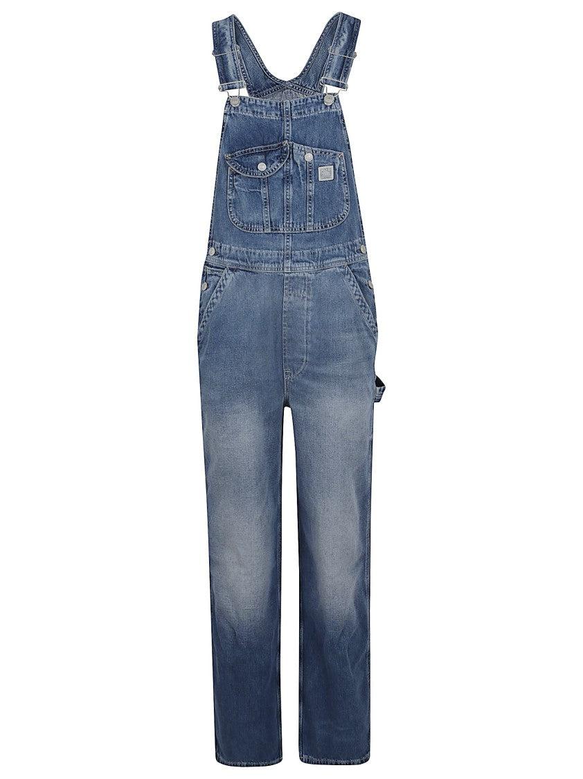 【送料&関税込】Polo Ralph Lauren Jayette Jumpsuit Ralph Lauren RRL short-sleeve Cotton Jumpsuit | Neutrals