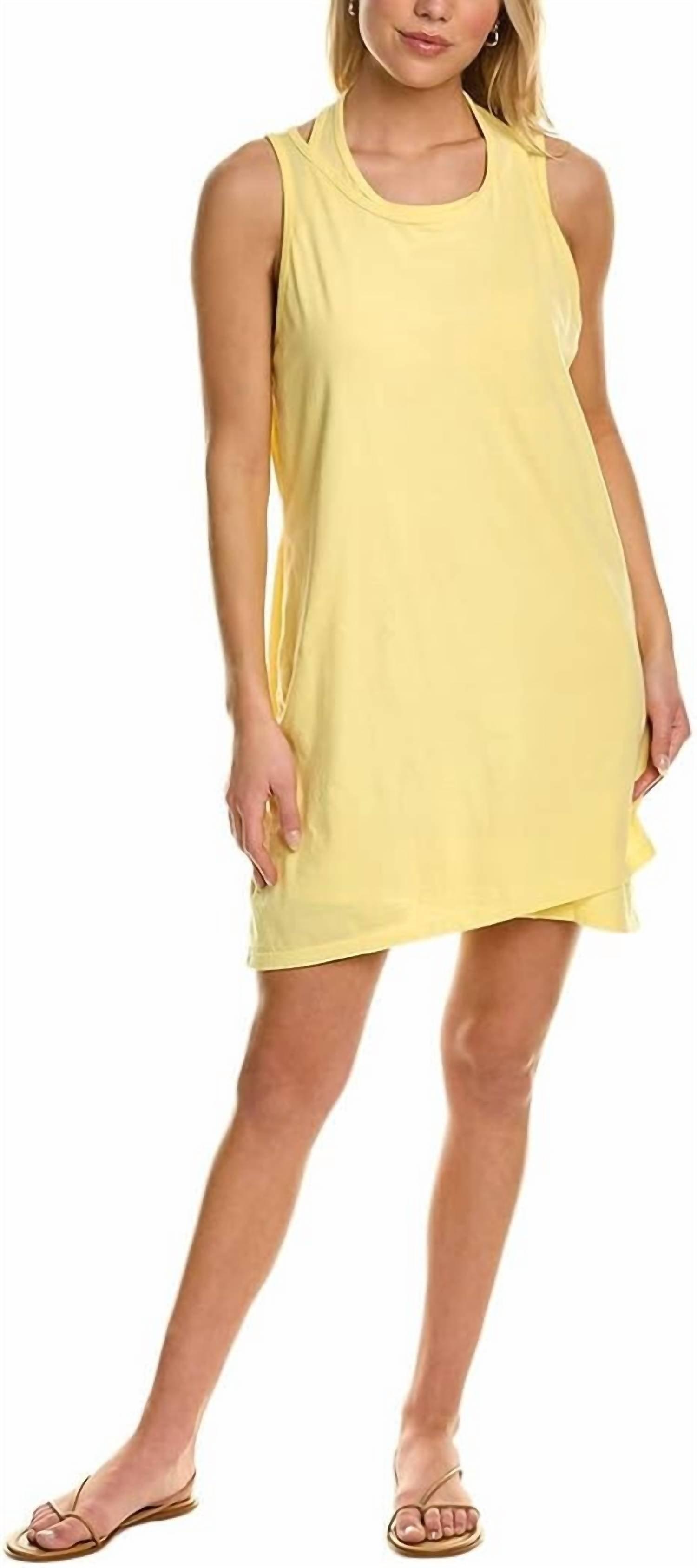 monrow rib racer tank dress Monrow Rib Racer Tank Dress In Black - 70% Off