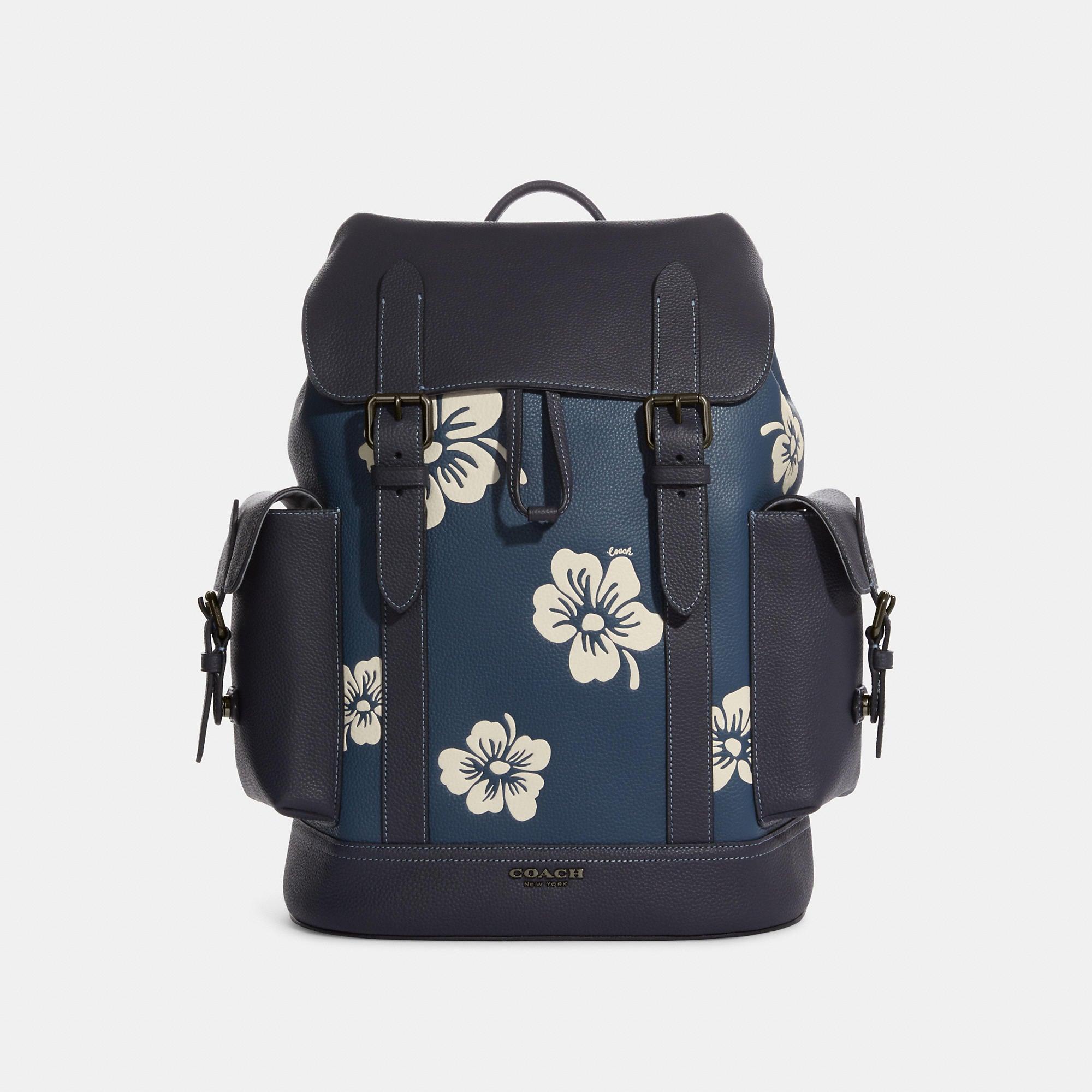 Coach Outlet Hudson Backpack With Aloha Floral Print in Blue Lyst