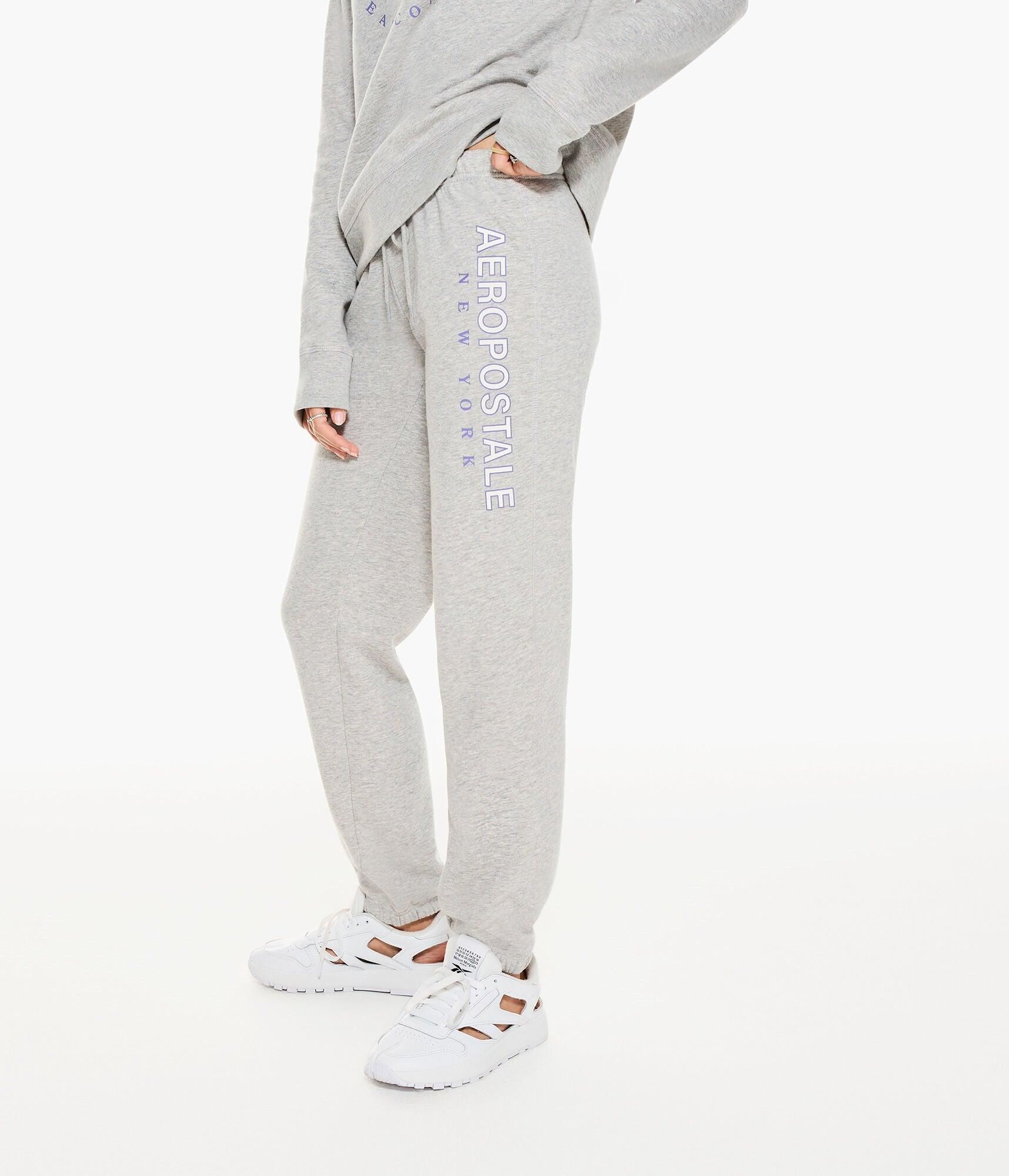 A ropostale Logo Cinched Sweatpants in White Lyst