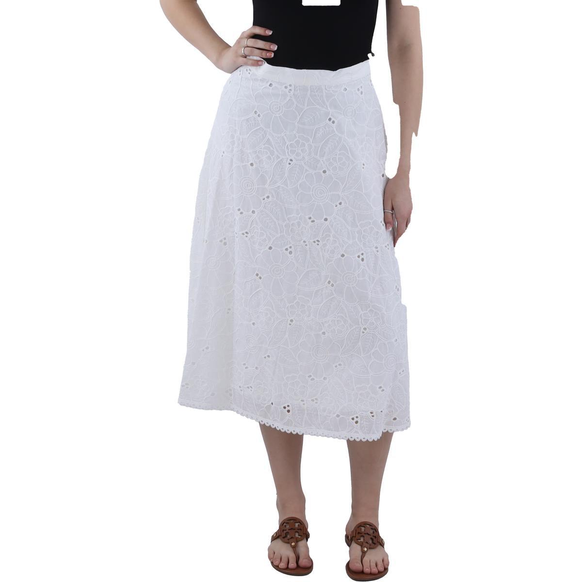 BCBGMAXAZRIA Women's Faux Leather Pleated Skirt with Back