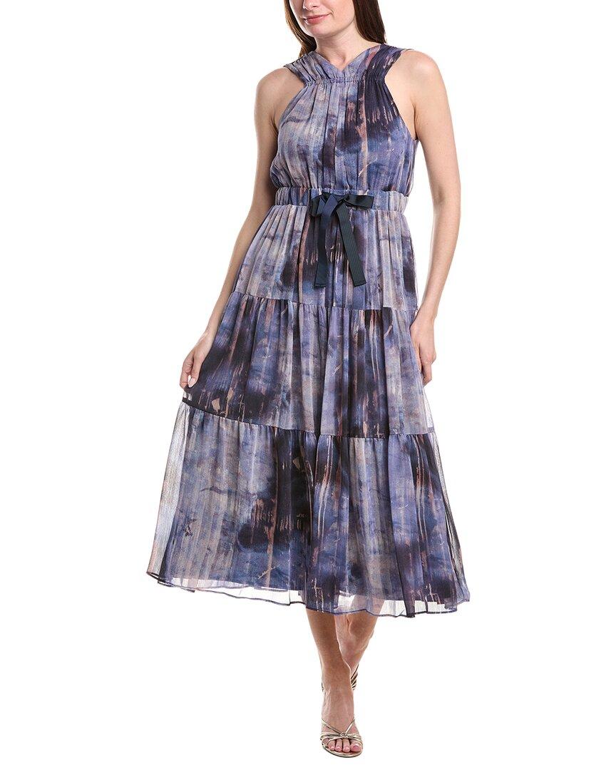 strapless open back dress Accordion Pleated Dress