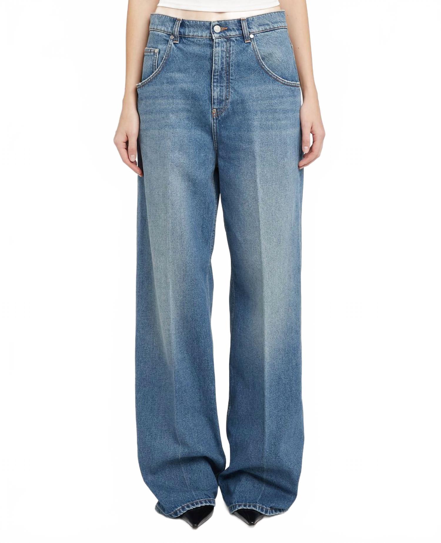 【Stella McCartney】パネル high-riseワイドレッグジーンズ Stella McCartney Wide-Leg Jeans for Women - Shop on FARFETCH