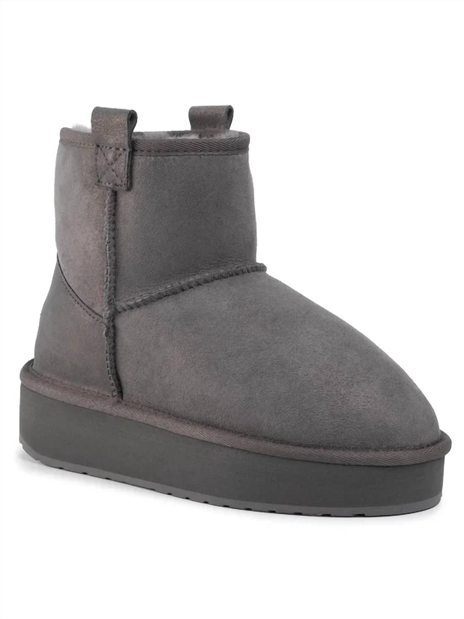 EMU Foy Platform Micro Boot In Charcoal in Gray | Lyst