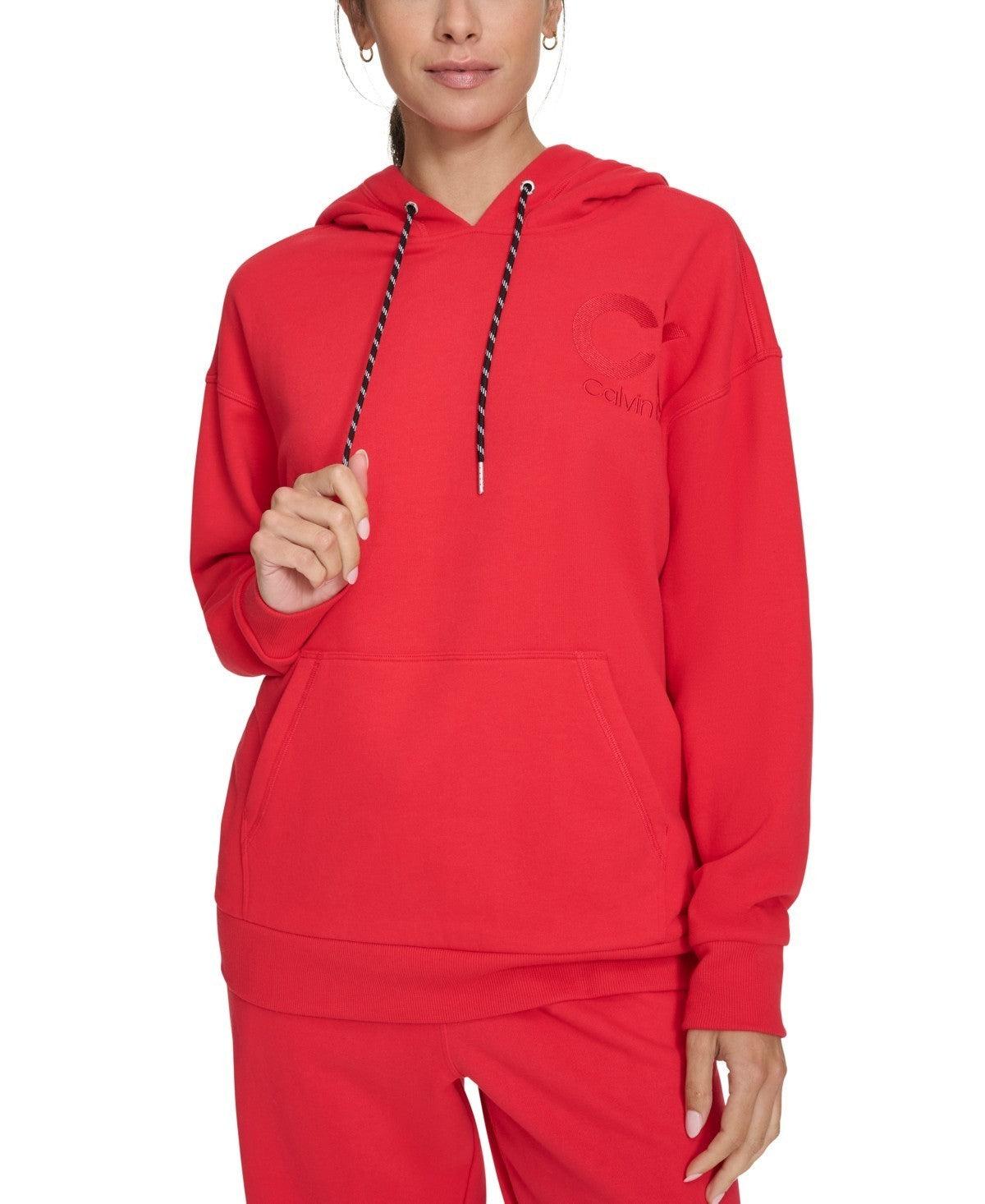 Calvin Klein Hoodie Orange Calvin Klein Womens Oversized Pullover