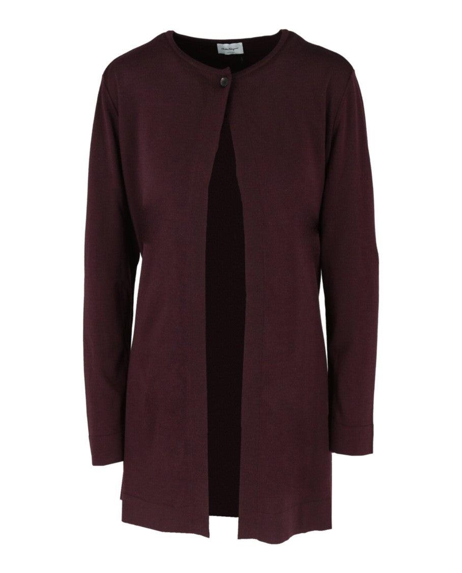 【送料&関税込】Ferragamo Burgundy Cashmere Blend Cardigan Grey Melange Cashmere Cardigan – Turnbull & Asser