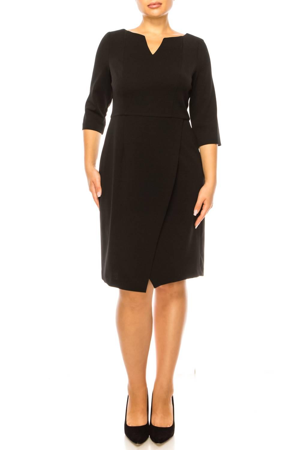 connected apparel black dress TD543961 Casual dresses A gracefully knotted detail shapes the silhouette of a soft crepe dress that works for desk days and drinks dates. Amazon.com: Connected Apparel Womens Petites