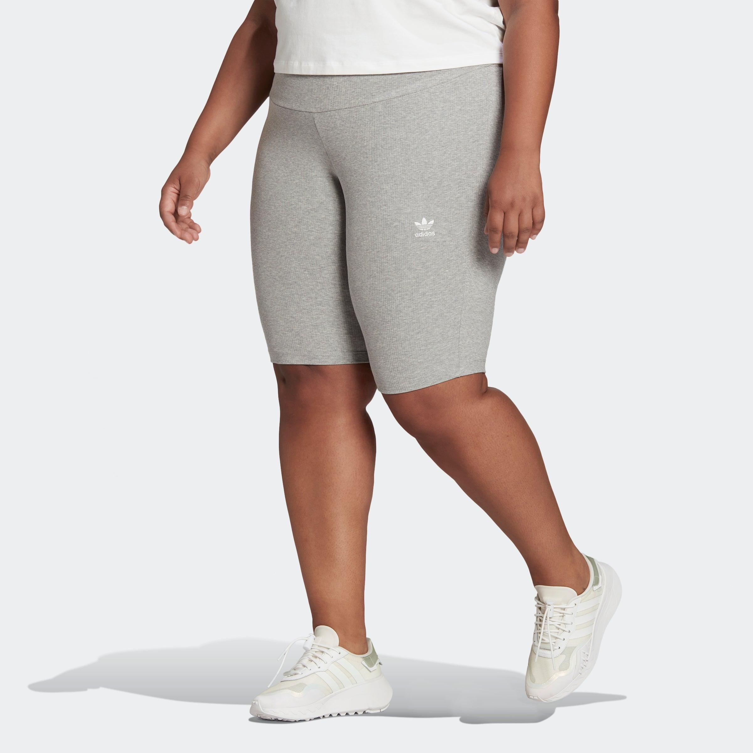 adidas Adicolor Essentials Short Tights (plus Size) in Gray | Lyst