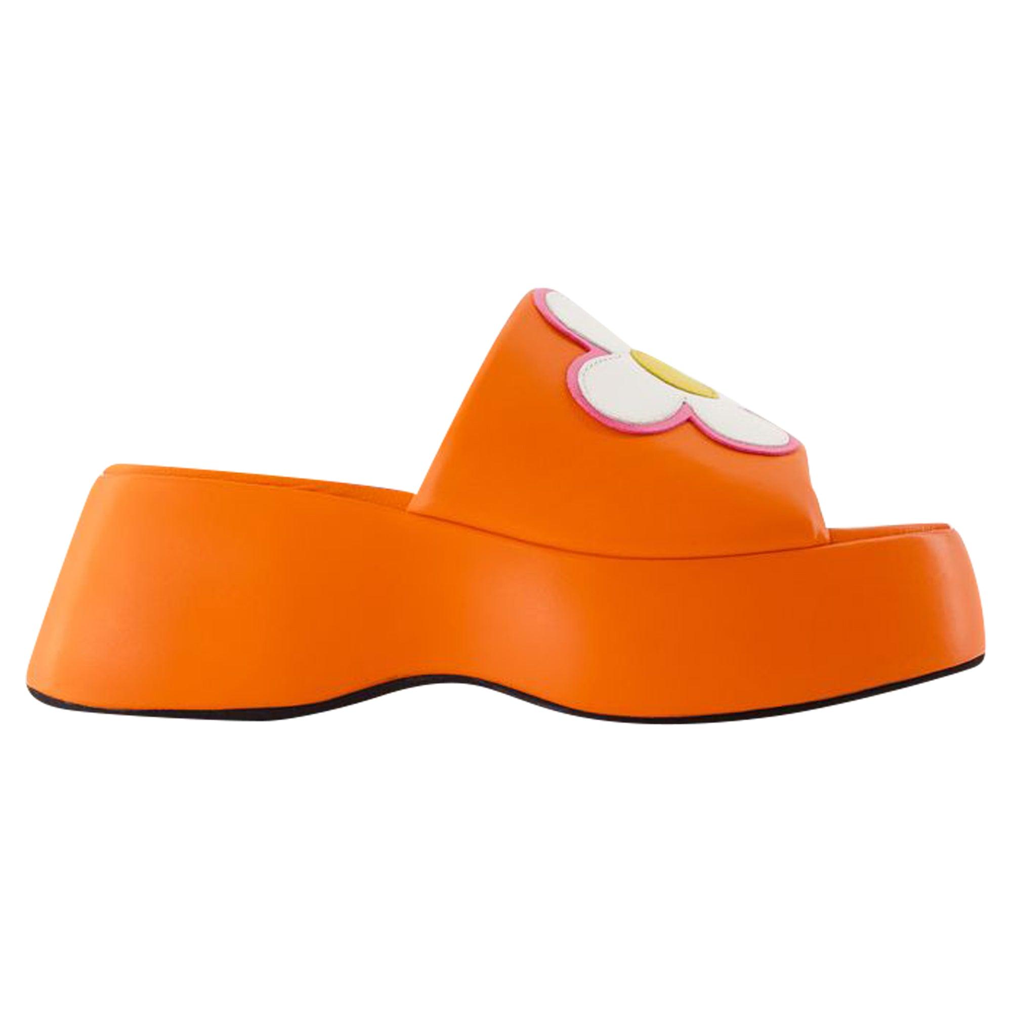 【関税込み】Flower Sandals - Carel - Leather - Orange CAREL PARIS Flower Sandals in Orange | Lyst