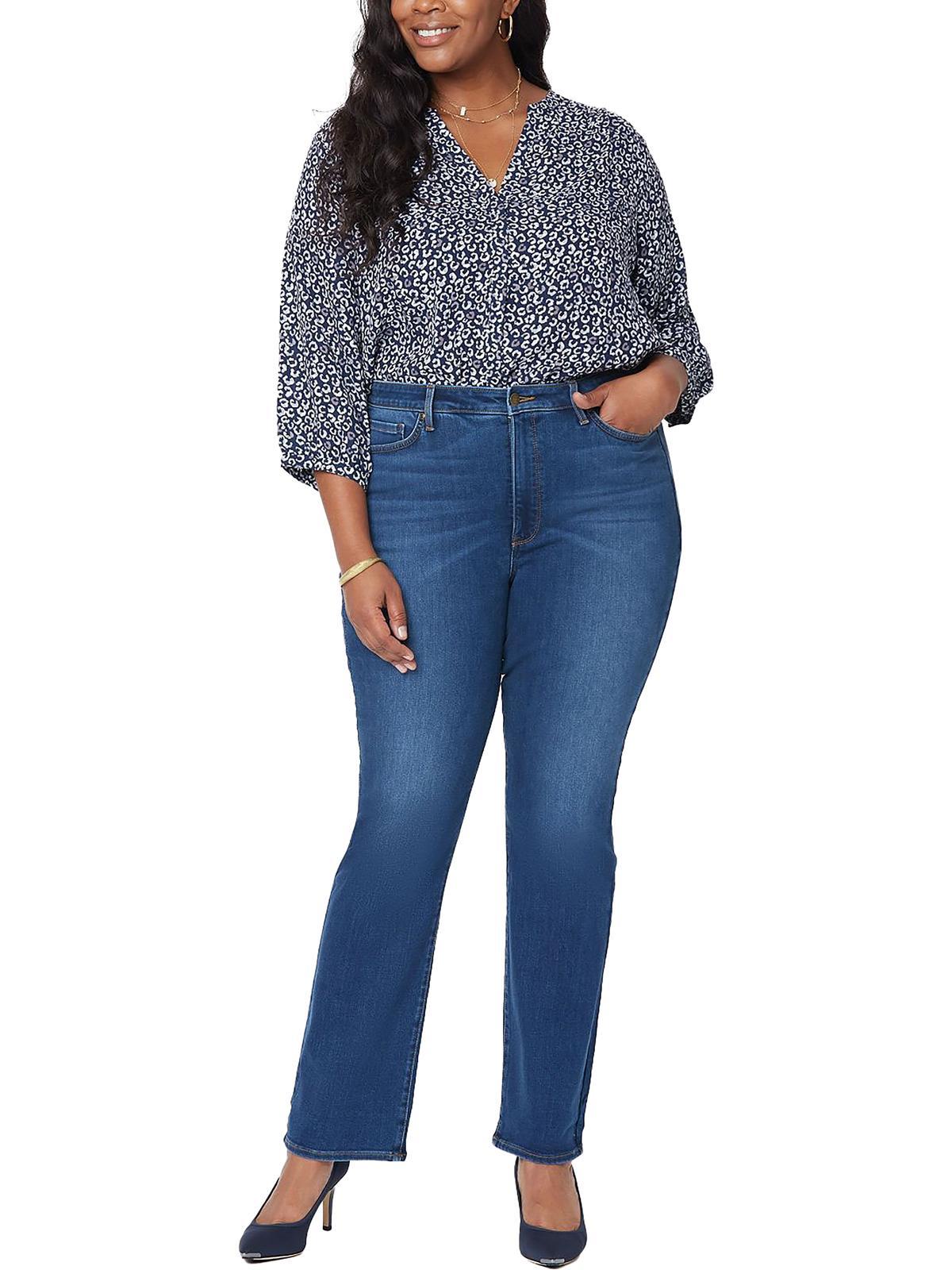 NYDJ Plus Ca Denim Bootcut Jeans in Blue | Lyst