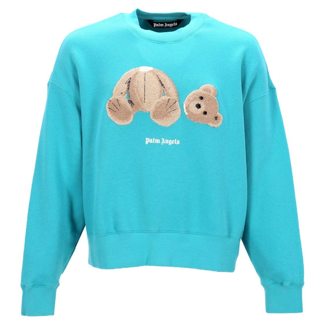 スウェット・トレーナー PALM ANGELS 'Classic Logo' sweatshirt Blue OVER LOGO SWEATSHIRT in blue - Palm Angels® Official