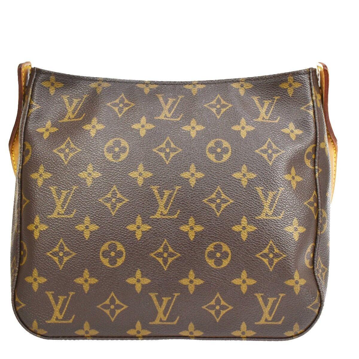 Louis Vuitton Looping Brown Canvas Shoulder Bag (Pre-Owned)