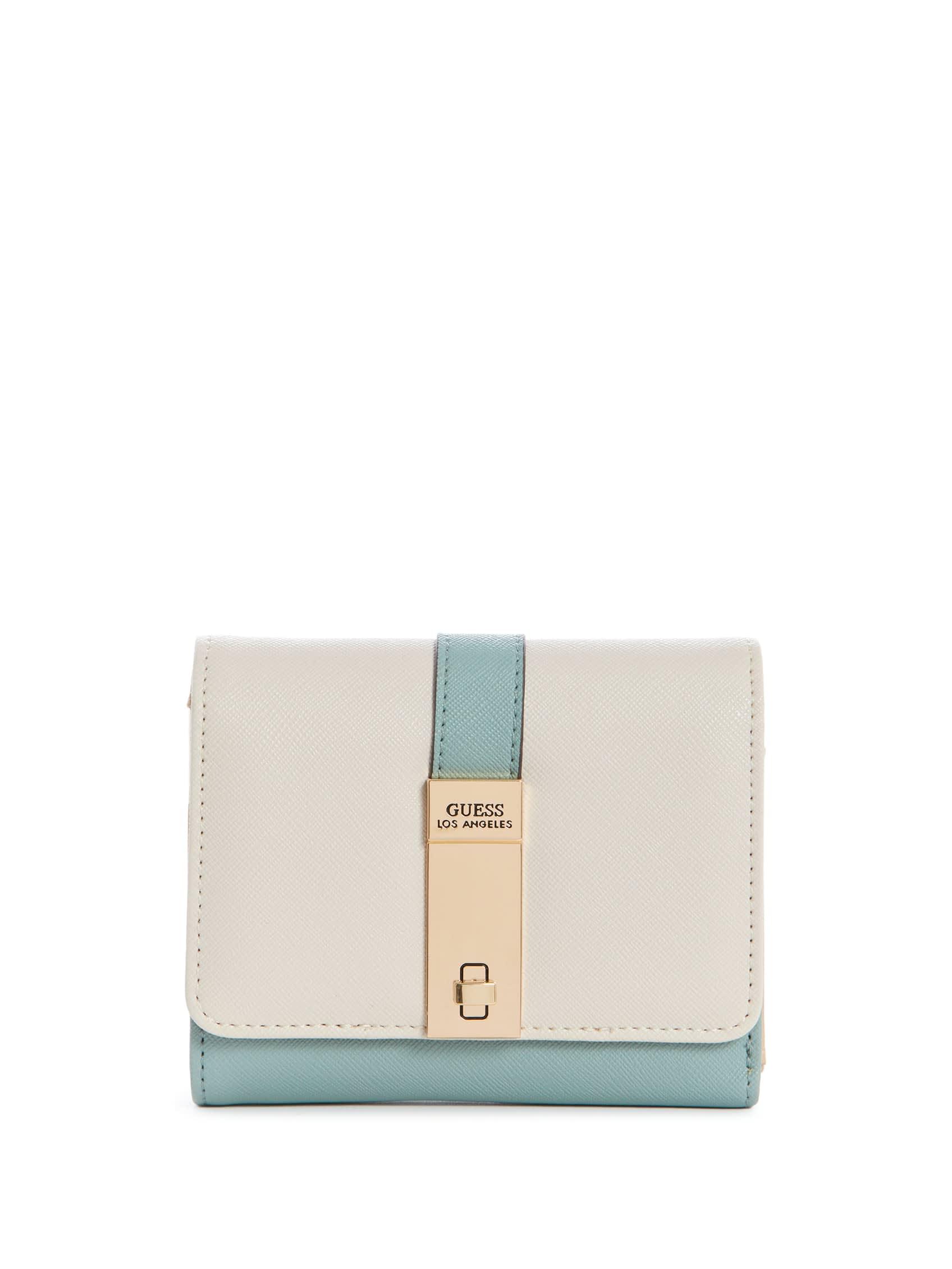 Guess Factory Cortni Trifold Wallet in White | Lyst