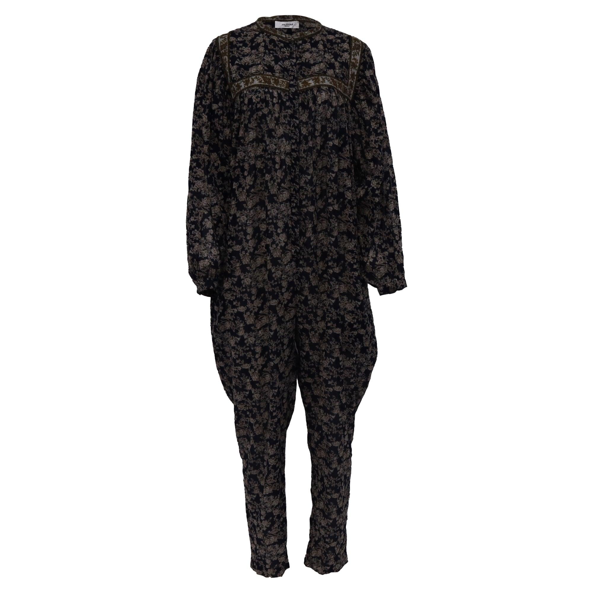 オールインワン・サロペット ISABEL MARANT ETOILE VALENA JUMPSUIT (CB0074FAC1I01E 30LU) Isabel Marant Étoile Valena Jumpsuit – Cettire
