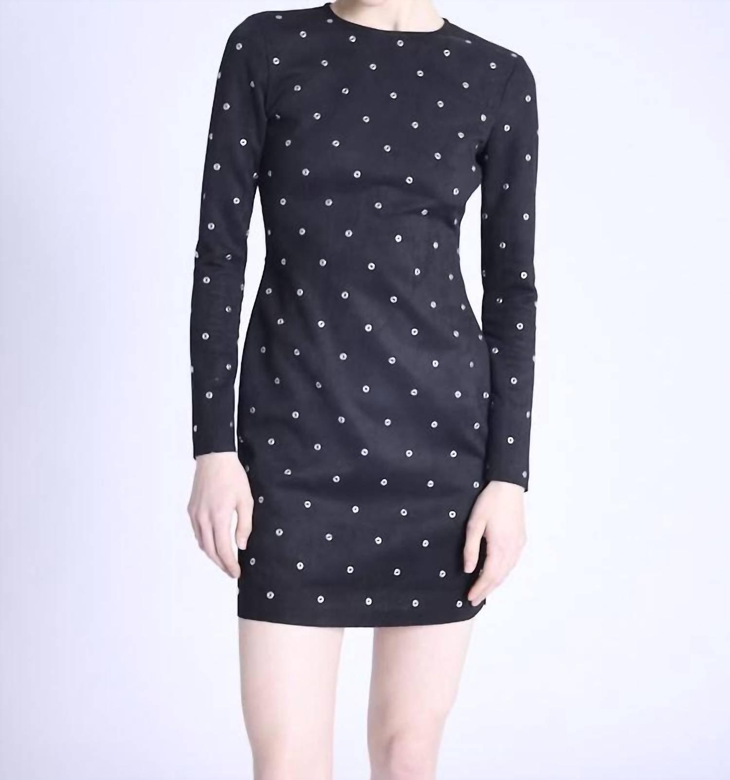 gold wrap dresses Black Spot Print Rosette Midaxi Dress