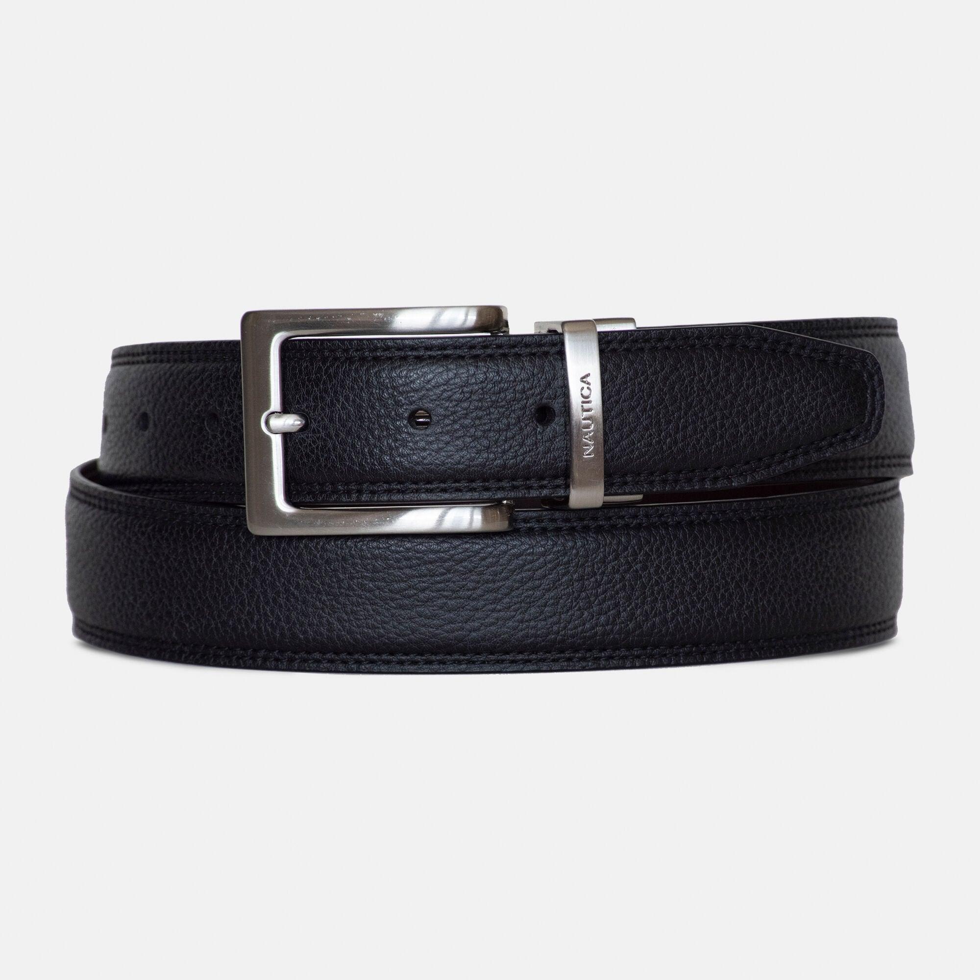 Nautica Reversible Leather Belt in 
