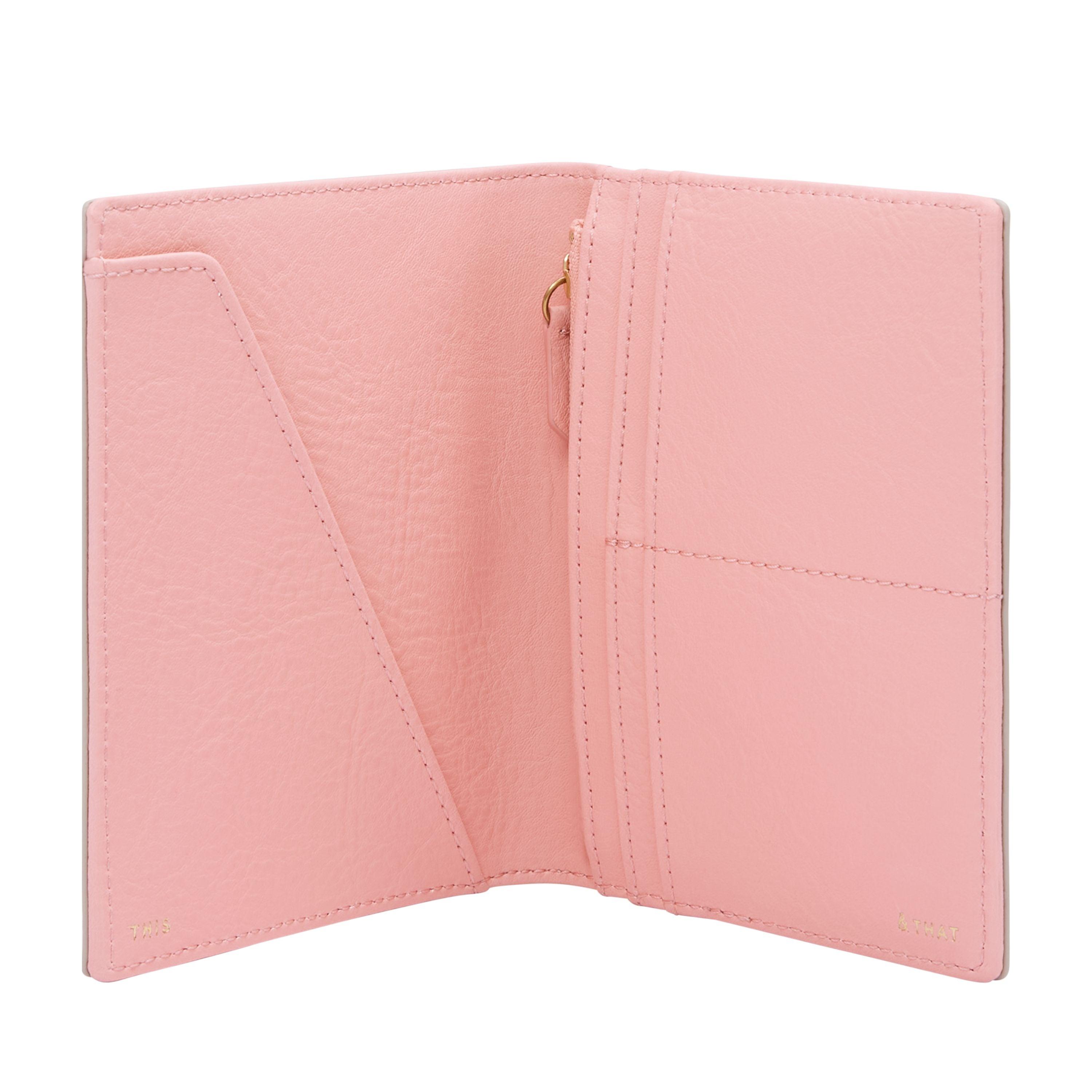 Fossil Passport Leather Wallet Rfid 