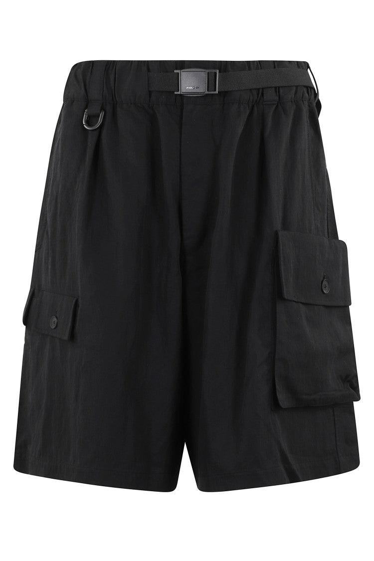 y-3-black-Relaxed-Fit-Bermuda-