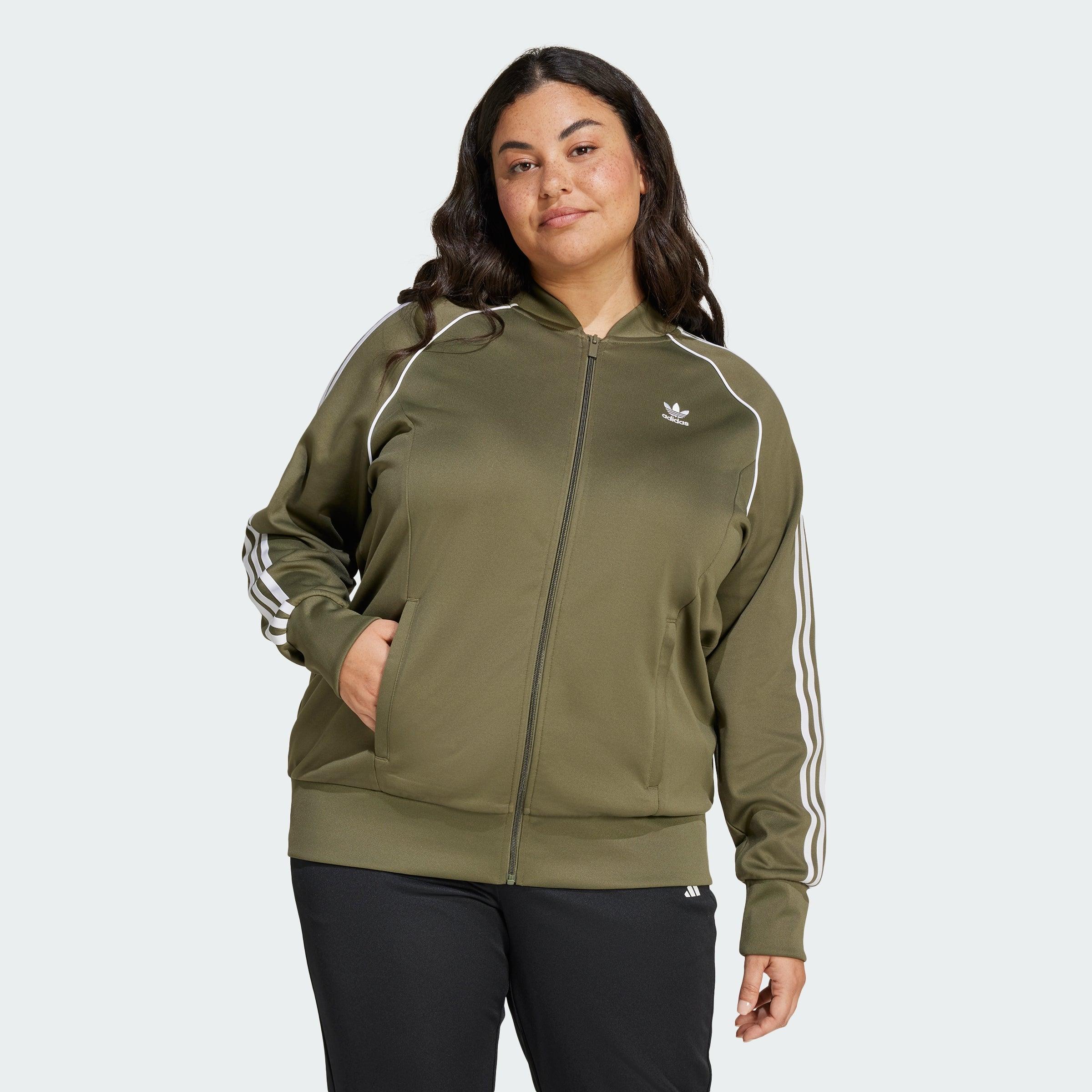 adidas Adicolor Classics Sst Track Jacket Plus Size in Green Lyst