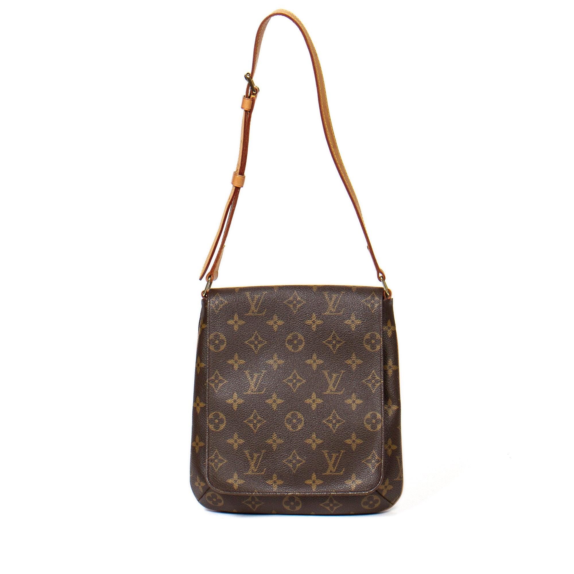 Louis Vuitton Musette Tango Handbag Damier Auction