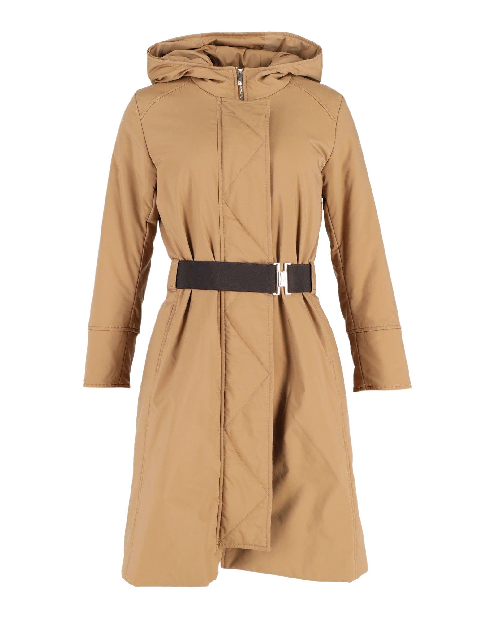 Hedar Lapel Sleeveless Top Coat