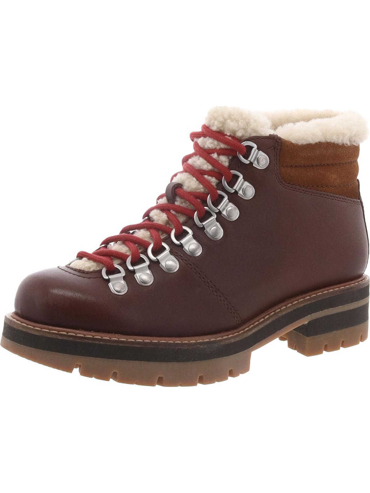 faux leather hiking boots