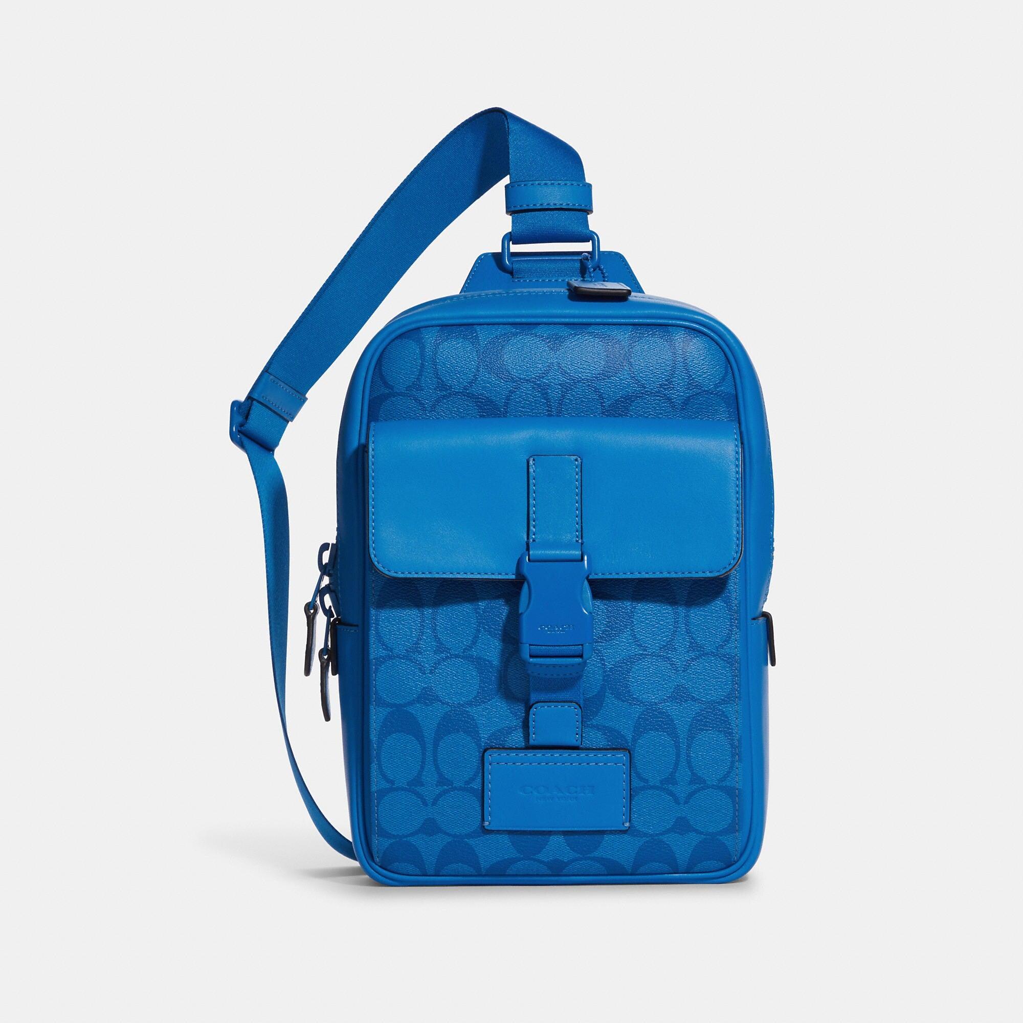 Coach Outlet Track Pack In Signature Canvas in Blue | Lyst