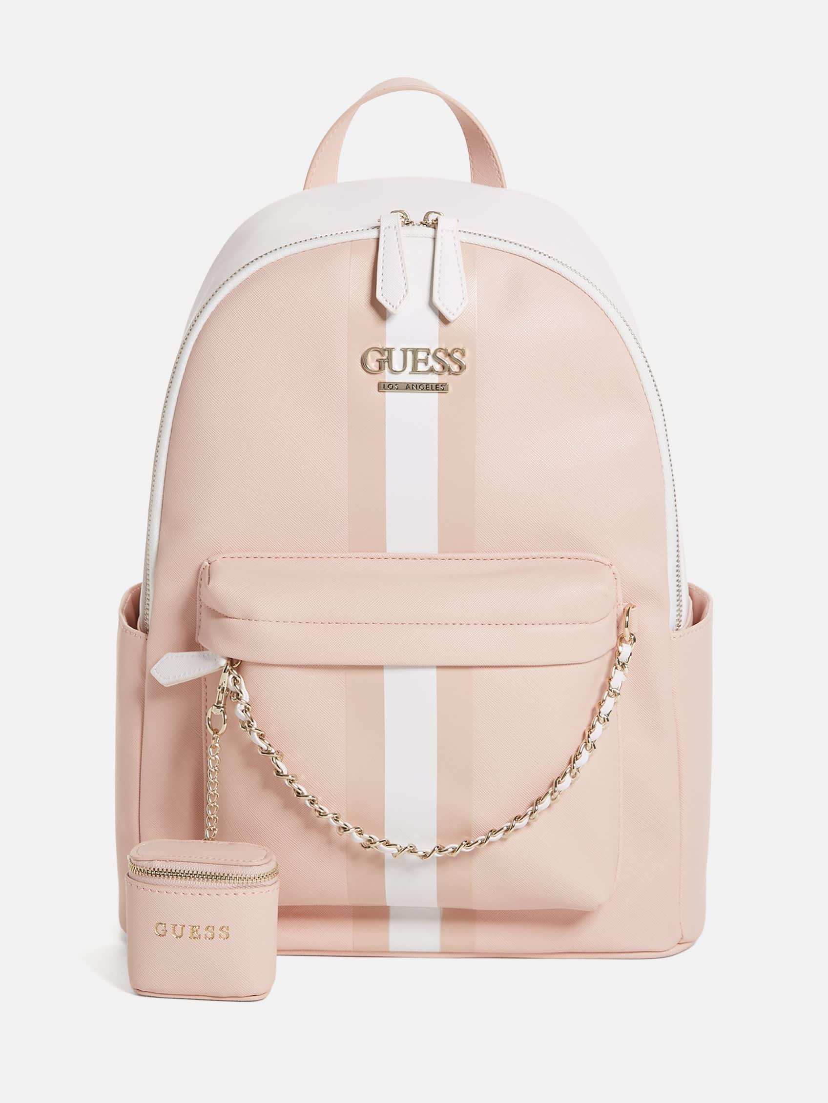 Guess Factory Ella Faux-leather Backpack in Pink | Lyst