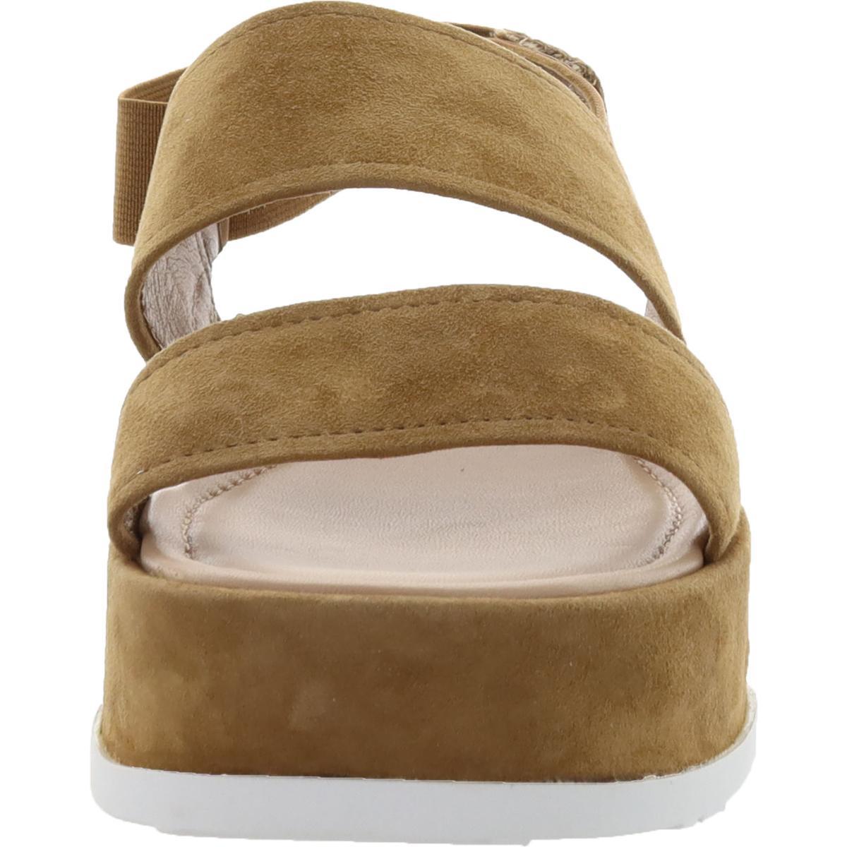 Via Spiga Gabourey Faux Suede Slip On Platform Sandals in Brown Lyst