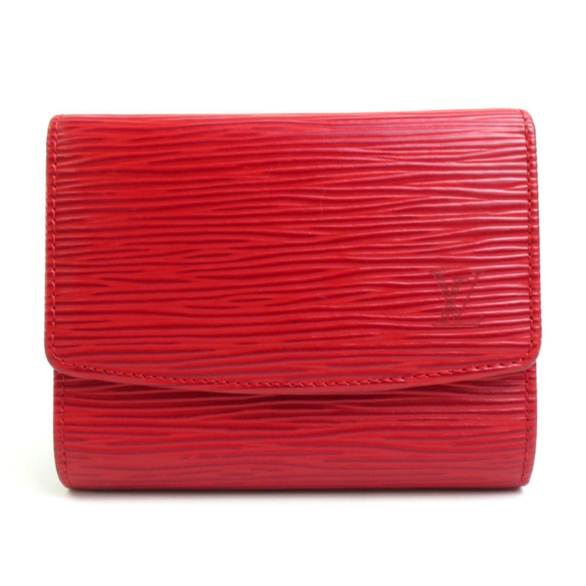 Louis Vuitton Rosalie Leather Wallet (pre-owned) in Red