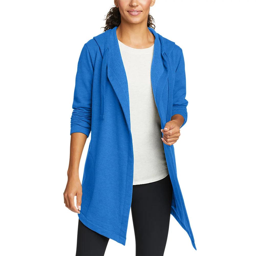 Eddie Bauer Camp Fleece Hoodie Wrap in Blue | Lyst