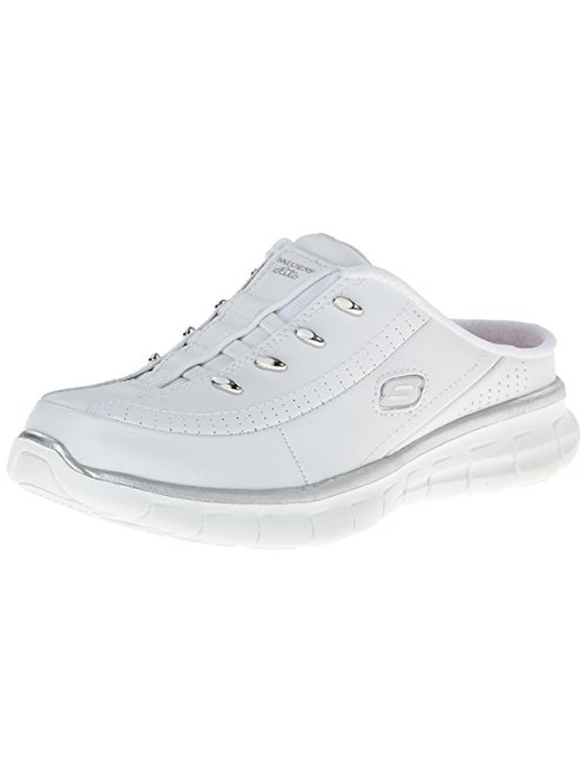 Skechers Synergy-elite Glam Leather Memory Foam Fashion Sneakers in White |  Lyst