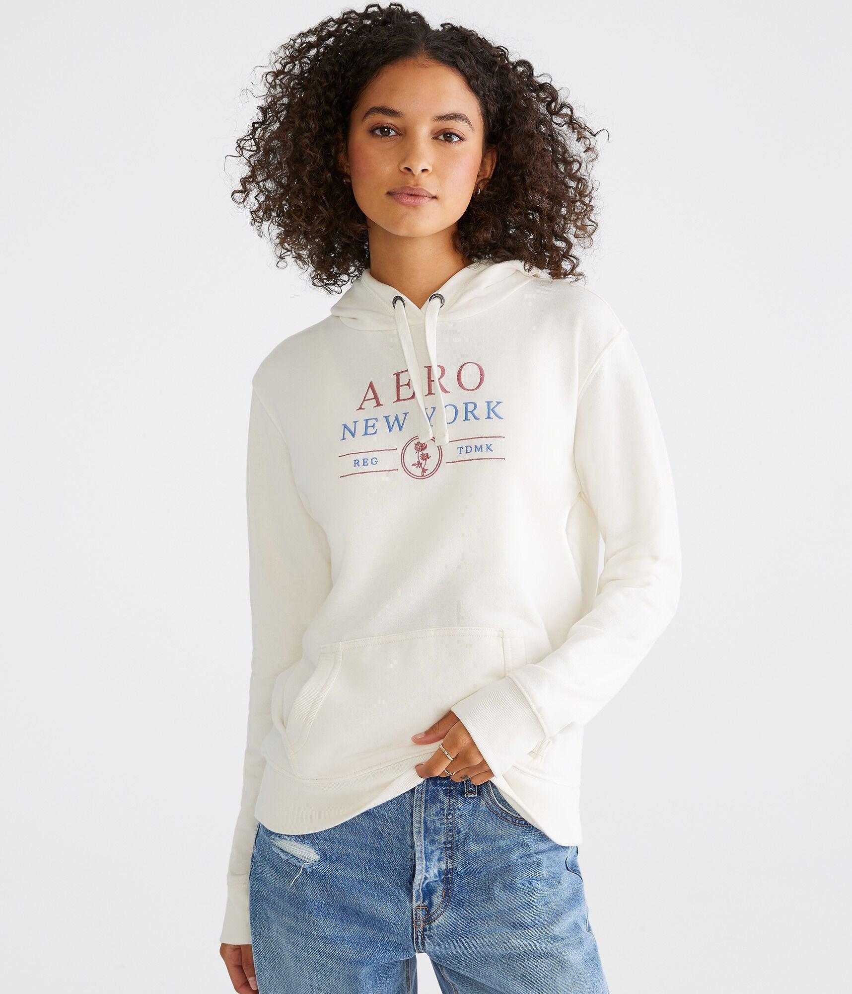 Aéropostale New York Pullover Hoodie in White | Lyst