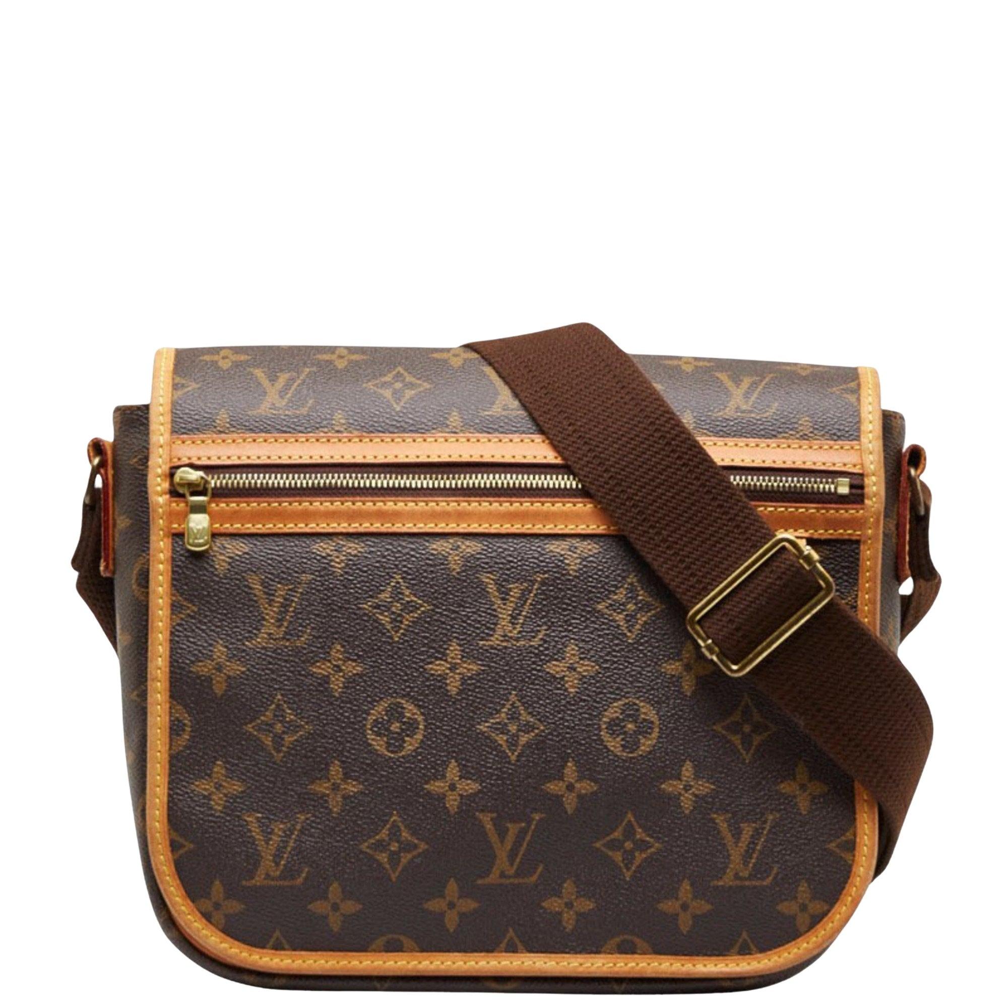 Louis Vuitton Sologne Brown Canvas Shoulder Bag (Pre-Owned)