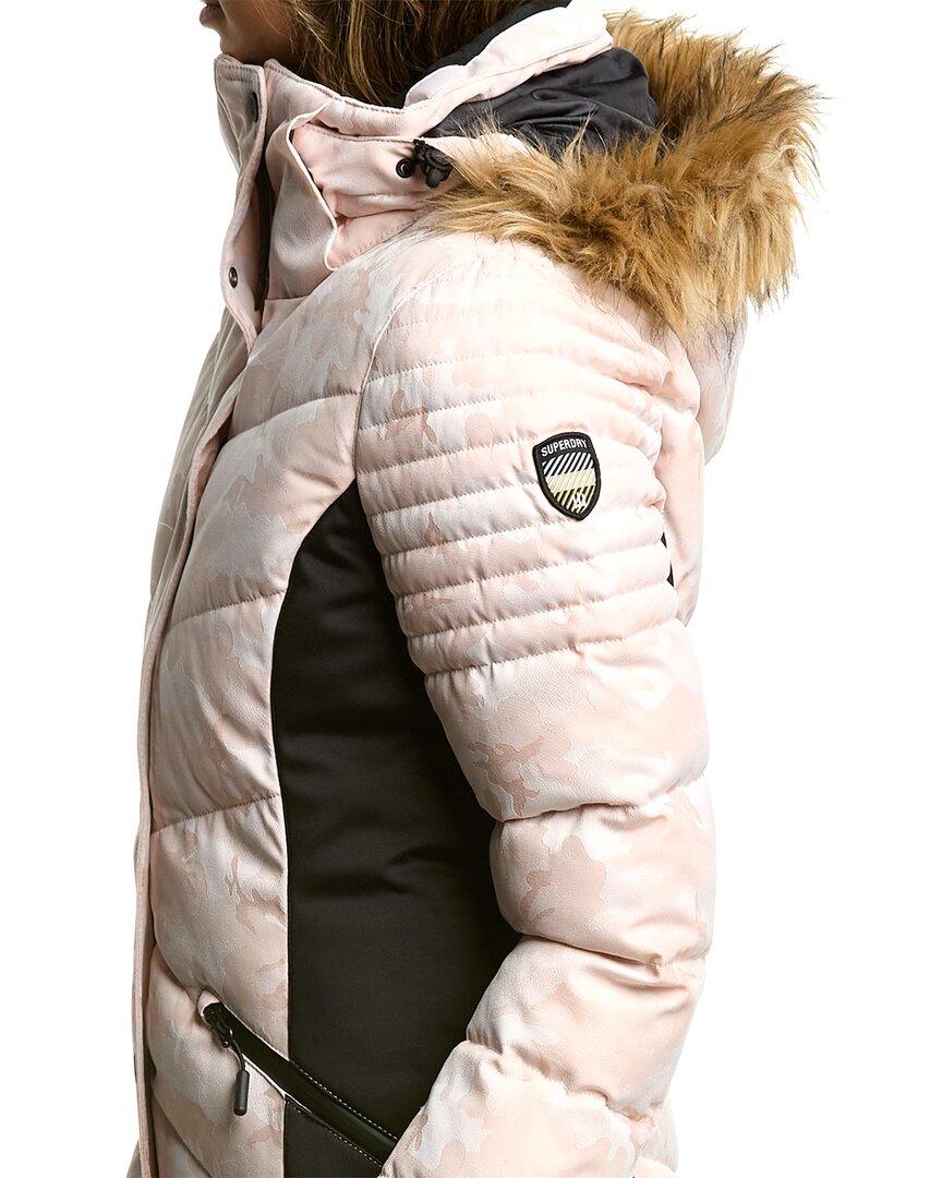 Superdry Snow Luxe Puffer Jacket in Natural | Lyst