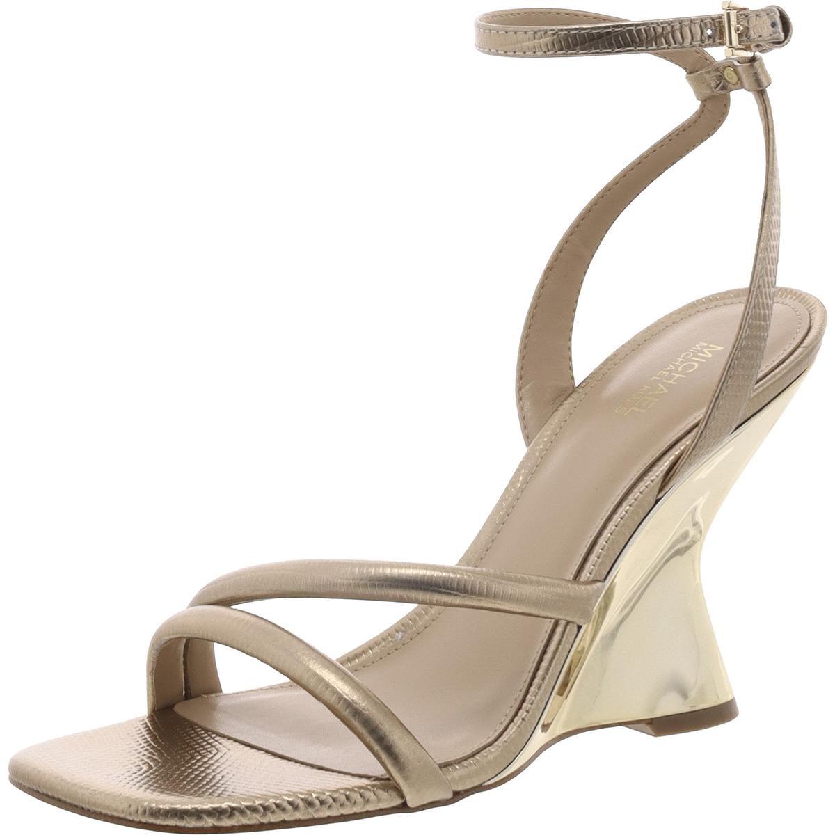 MICHAEL Michael Kors Nadina Leather Dressy Slingback Sandals in Natural |  Lyst