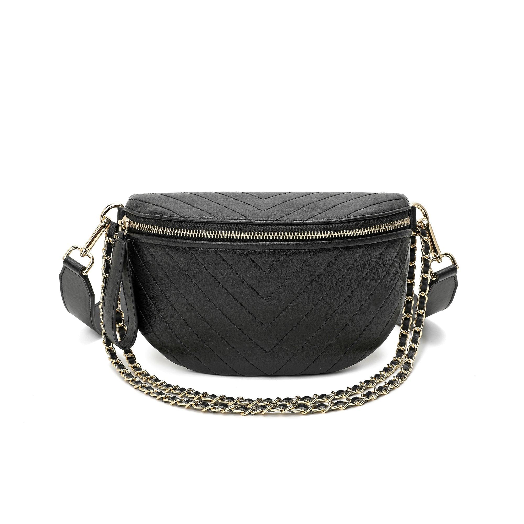 Tiffany & Fred Paris Tiffany & Fred V-shape Quilted Leather Fanny Pack ...